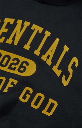 Fear of God ESSENTIALS Vintage Black Classic Fit Hoodie
