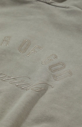 Fear of God ESSENTIALS Smoke Grey Classic Fleece Zip Up Hoodie