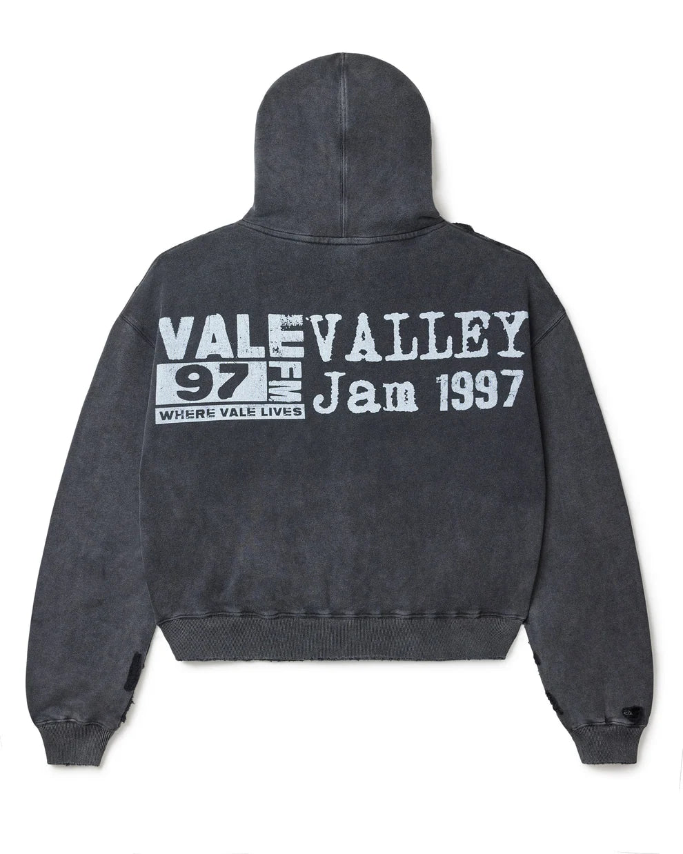 BLACK BIG CHAIN HOODIE