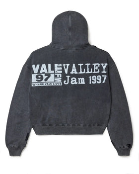 BLACK BIG CHAIN HOODIE