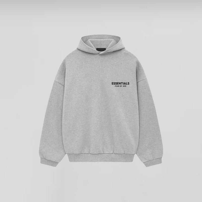 Fear of God Essentials Fleece Hoodie FW24 Light Heather Gray