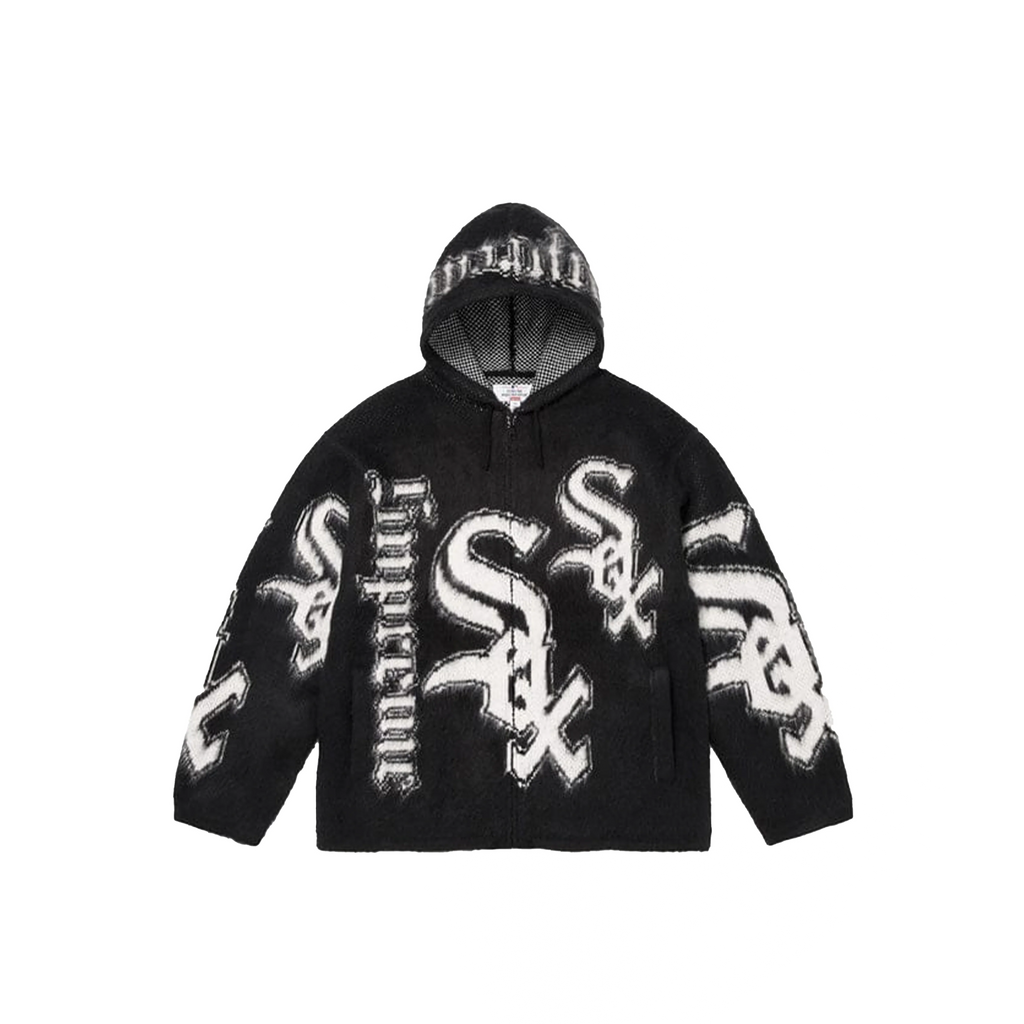 Supreme x Chicago White Sox Zip Up Hooded Sweate