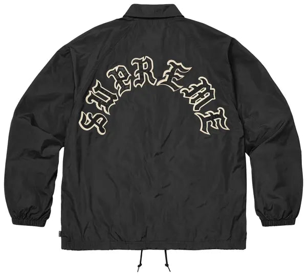 Chaqueta Supreme Old English Arc Coaches negra