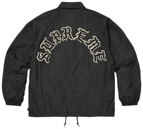 Chaqueta Supreme Old English Arc Coaches negra