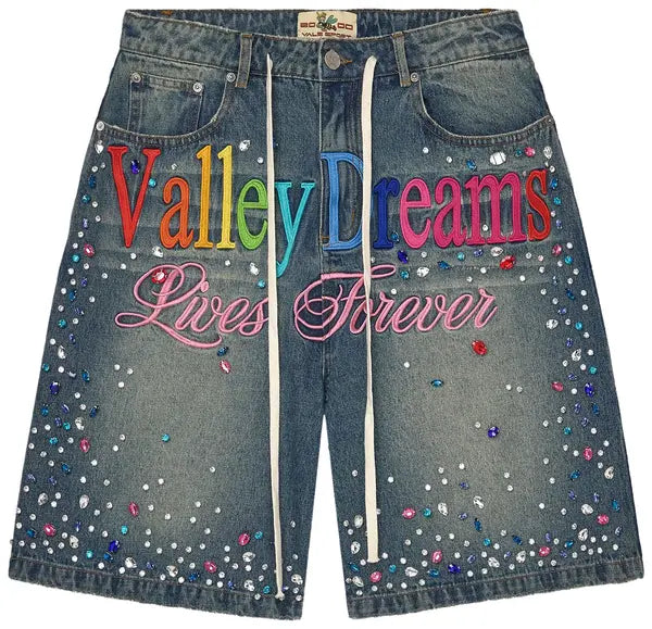 Vale Forever Ice Cream Jorts 'Light Rinse'