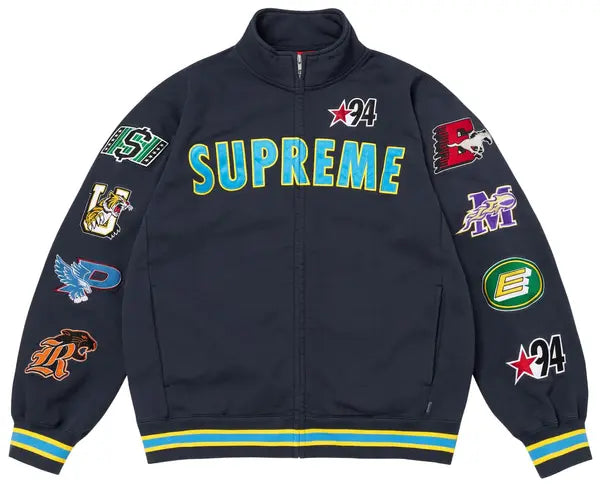 Supreme Mascots Zip Up Sweatshirt 'Navy'