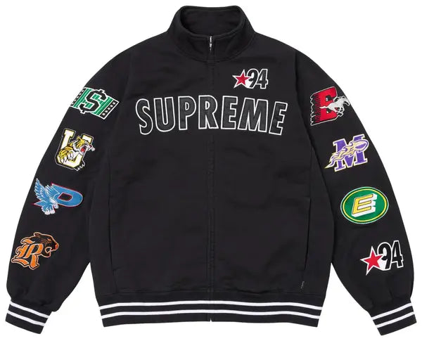 Supreme Mascots Zip Up Sweatshirt 'Black'