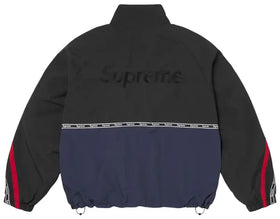 Supreme Logo Taping Track Jacket 'Navy'