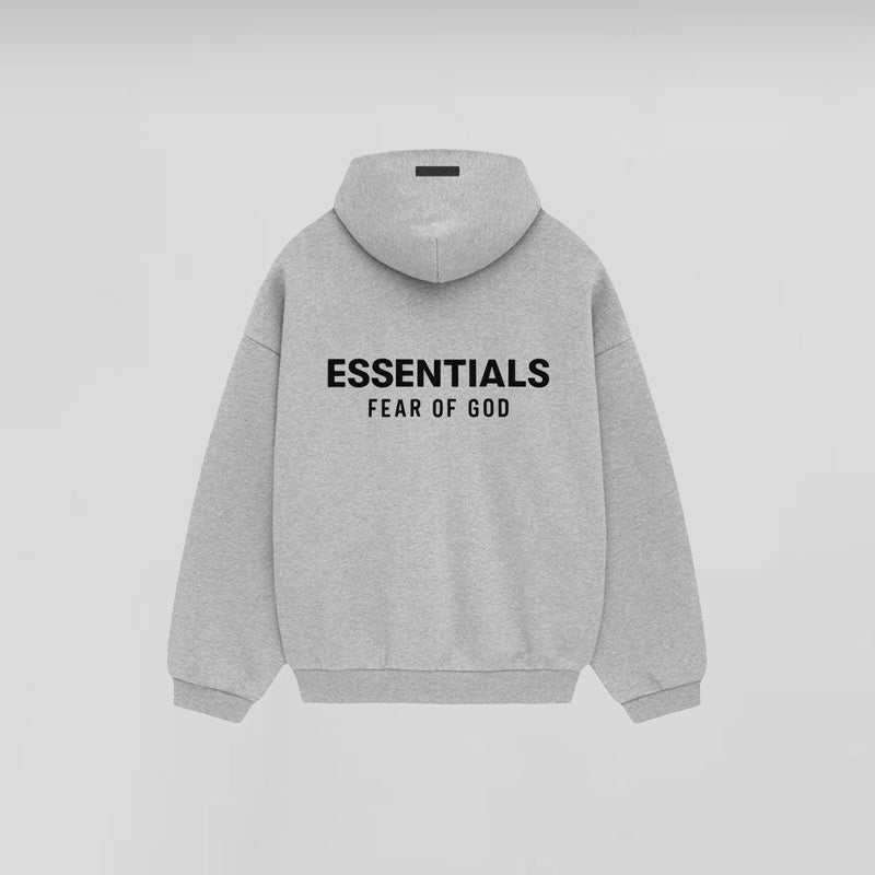 Fear of God Essentials Fleece Hoodie FW24 Light Heather Gray