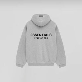 Fear of God Essentials Fleece Hoodie FW24 Light Heather Gray