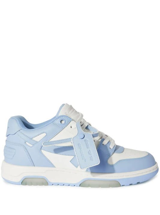 Off White Out Of Ofice blue and white