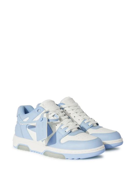 Off White Out Of Ofice blue and white