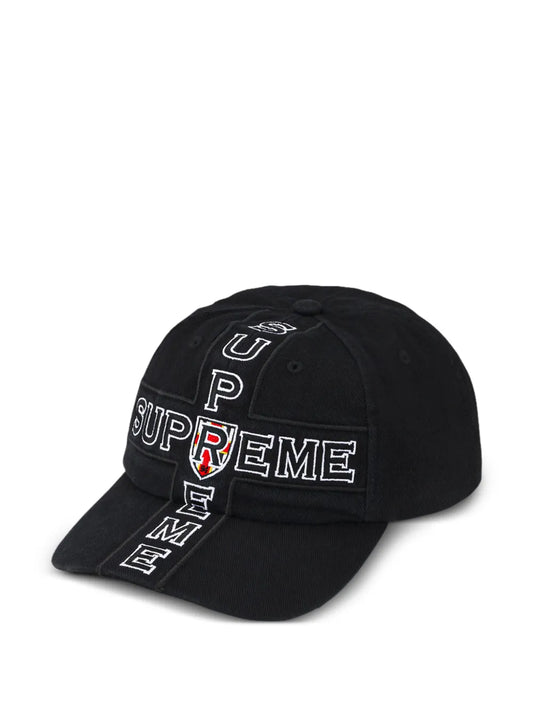 Supreme gorra Cross con 6 paneles Black