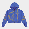 Roadster Zip Hoodie (Blue Yellow)