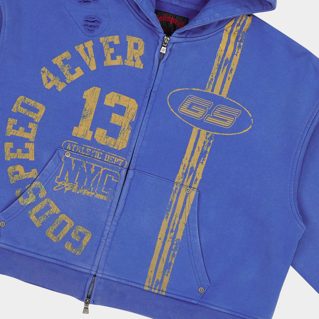 Roadster Zip Hoodie (Blue Yellow)