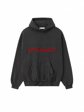 Heavy Fleece 90s Hoodie Iron Grey