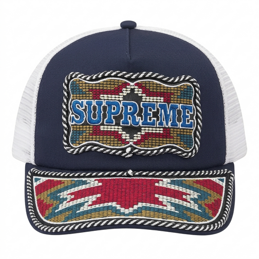 Western Embroidered Mesh Back 5-Panel