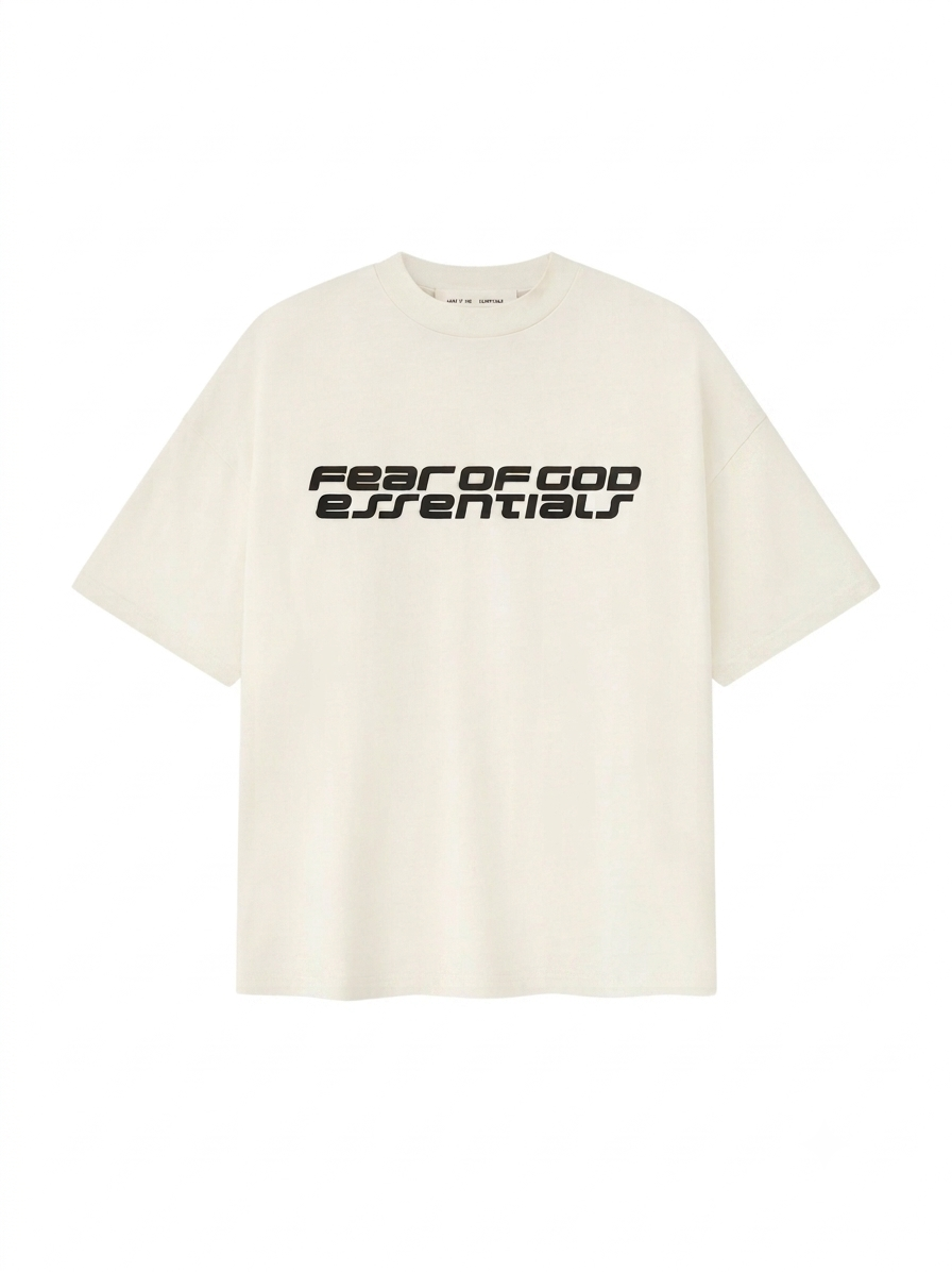 ESSENTIALS  Ponte 90s Tee  Ivory