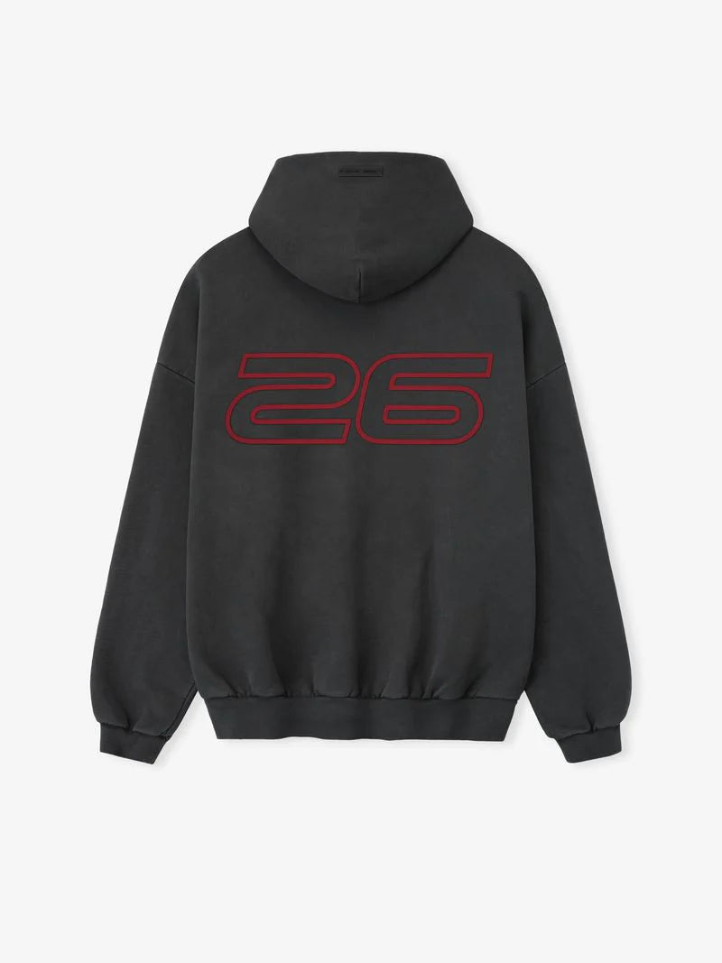 Heavy Fleece 90s Hoodie Iron Grey