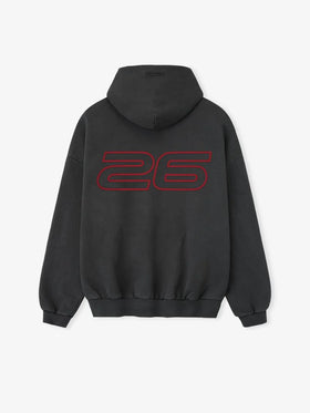 Heavy Fleece 90s Hoodie Iron Grey