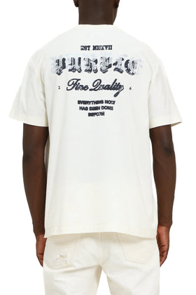 Gothic Crystal Textured Jersey T-Shirt