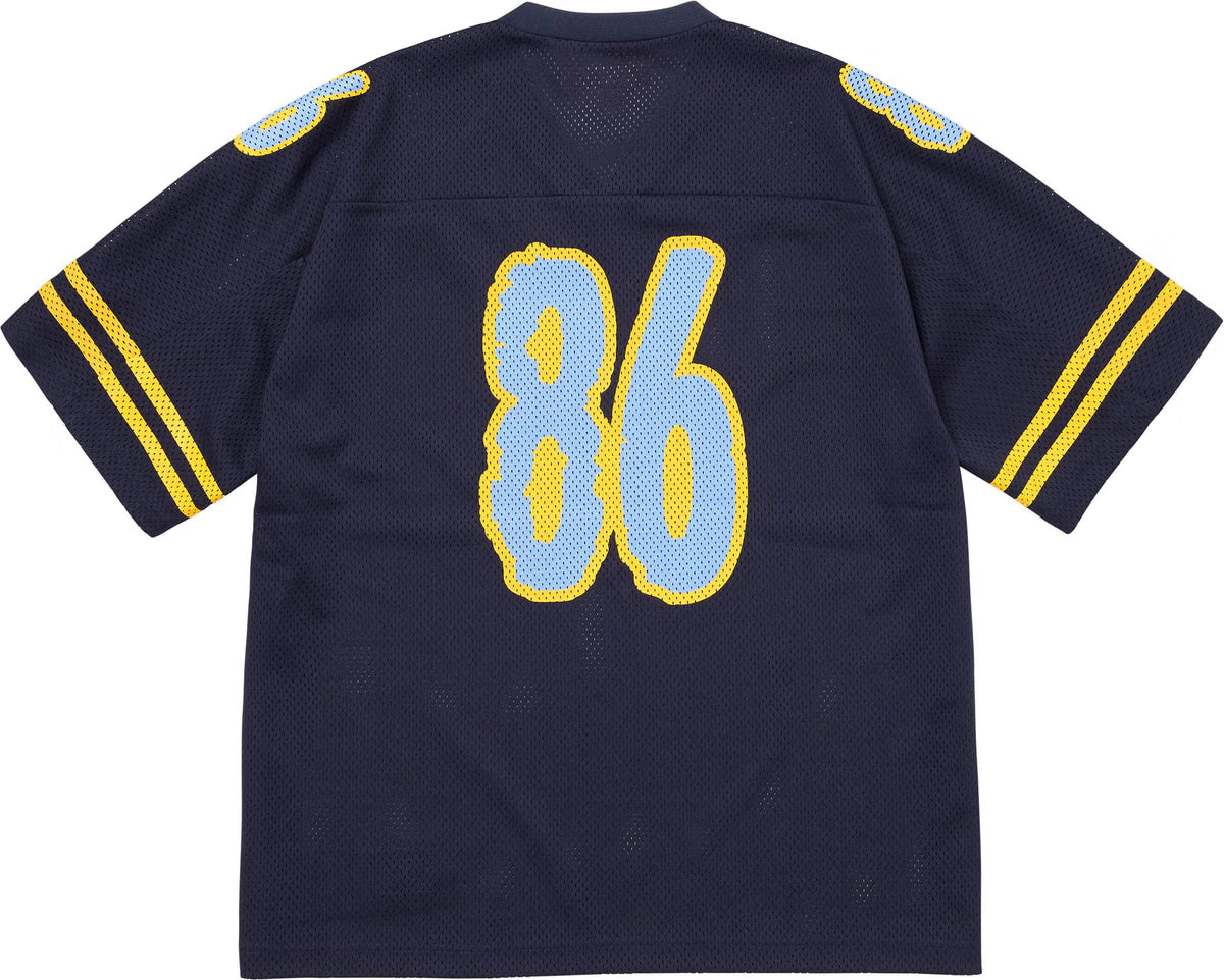 supreme reflective football jersey Navy