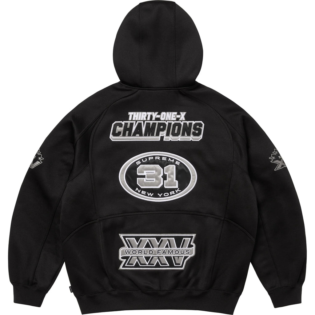 Supreme Football Zip Up Hooded Sweatshirt