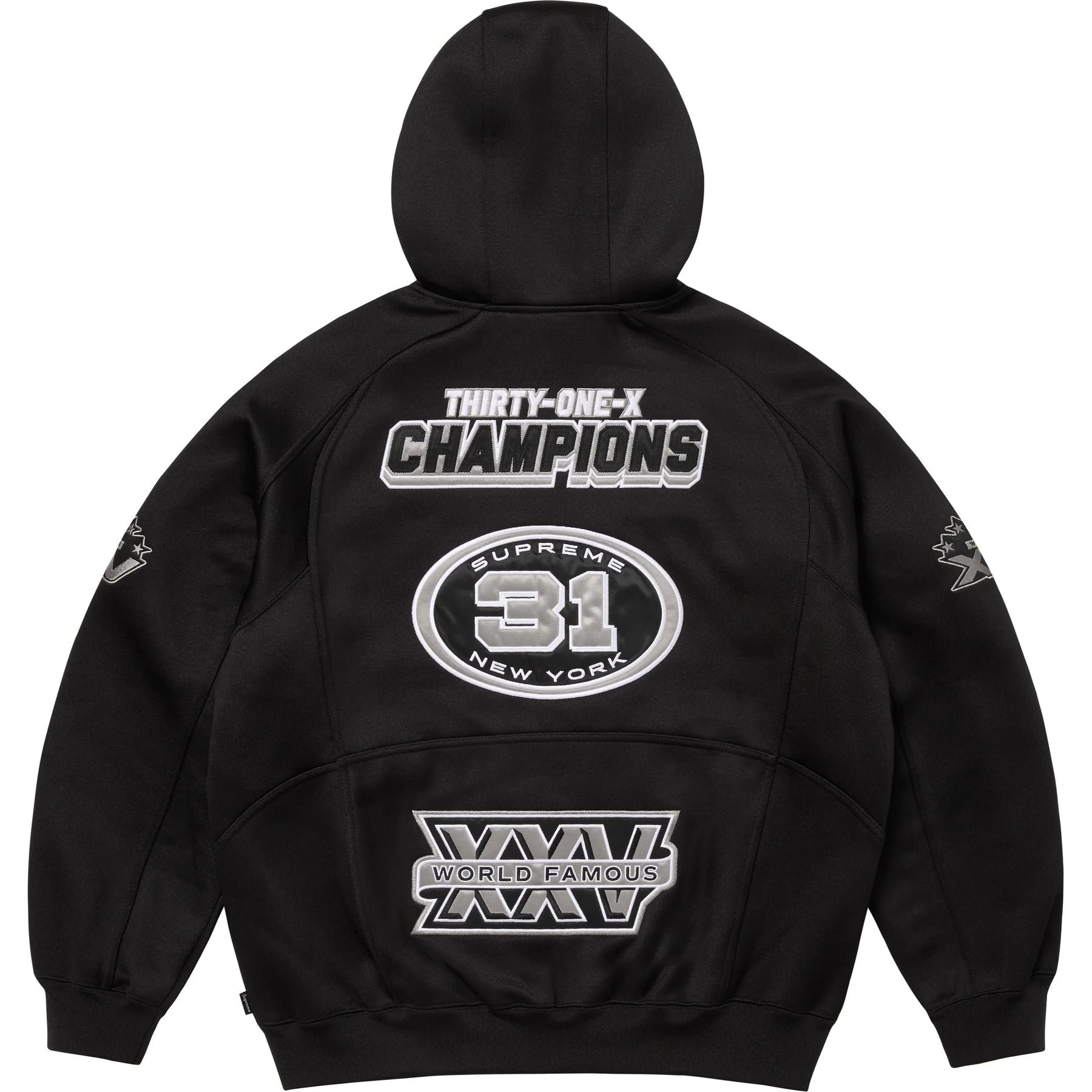 Supreme Football Zip Up Hooded Sweatshirt