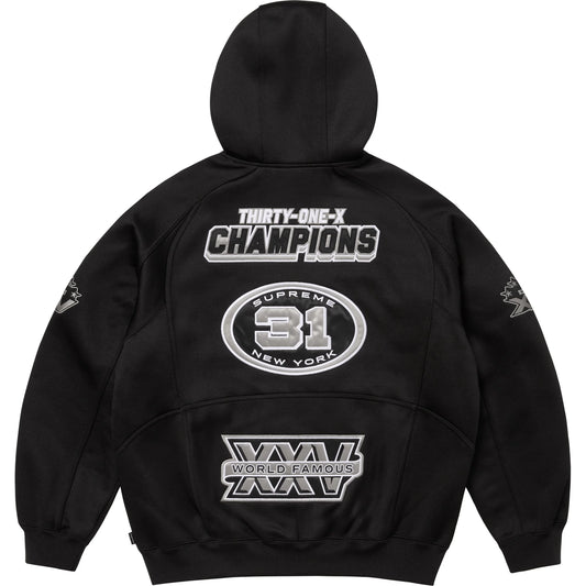 Supreme Football Zip Up Hooded Sweatshirt