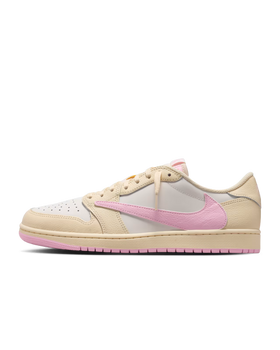 Travis Scott Jordan 1 Low Sail Shy Pink