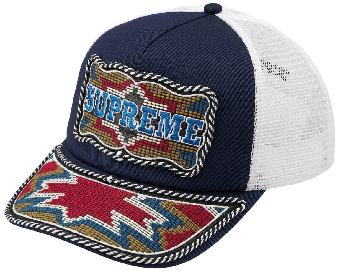 Western Embroidered Mesh Back 5-Panel