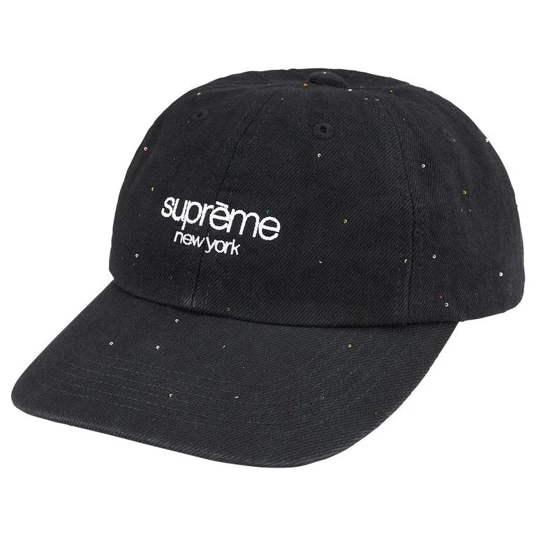Sequin Denim Classic Logo 6-Panel